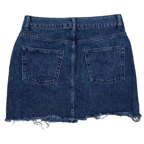 Topshop Moto Black Denim Skirt Size 6 - Picture 3 of 3